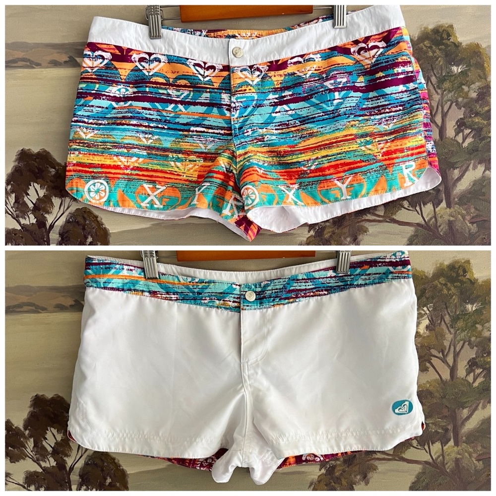 Roxy 🏄‍♀️ Double Sided / Reversible Multicolor Women's Board Shorts Size 7